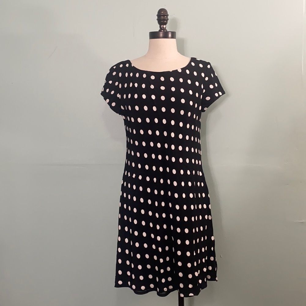 Vintage Shelli Segal Polka Dot Mini Dress